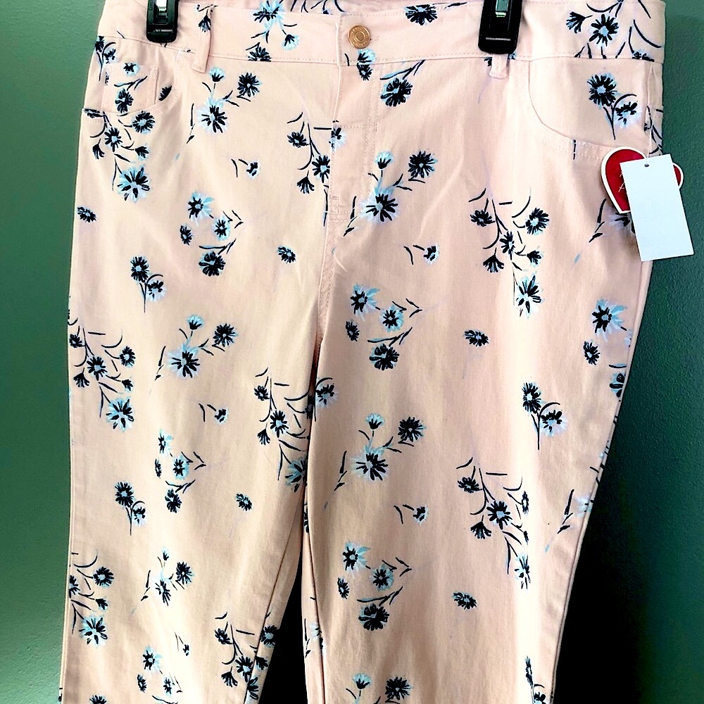 Sears Girls Jegging Rose Quartz Plus Twill Sz 18.5